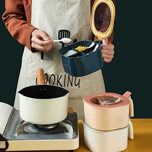 4 In 1 Partition Kitchen Seasoning Masala Box Set